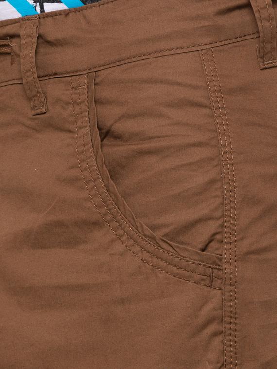 brown solid cargo trouser - 17136520 - Zoom Image - 5