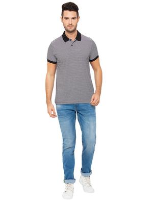 black striped polo t-shirt - 17136566 - Standard Image - 4