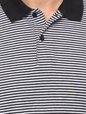 black striped polo t-shirt - 17136566 - Standard Image - 5