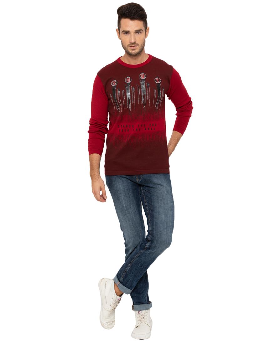 red front print t-shirt - 17136575 - Zoom Image - 4