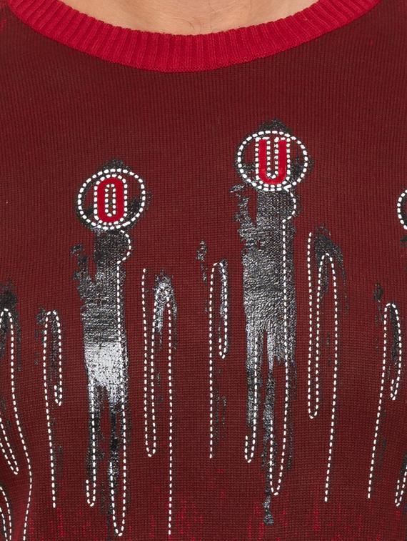 red front print t-shirt - 17136575 - Zoom Image - 5