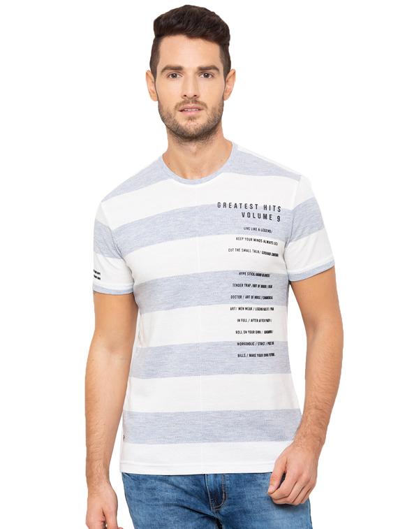 white striped t-shirt - 17136606 - Zoom Image - 1