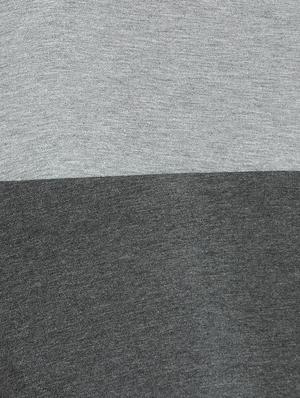 grey color block vest - 17136881 - Standard Image - 5