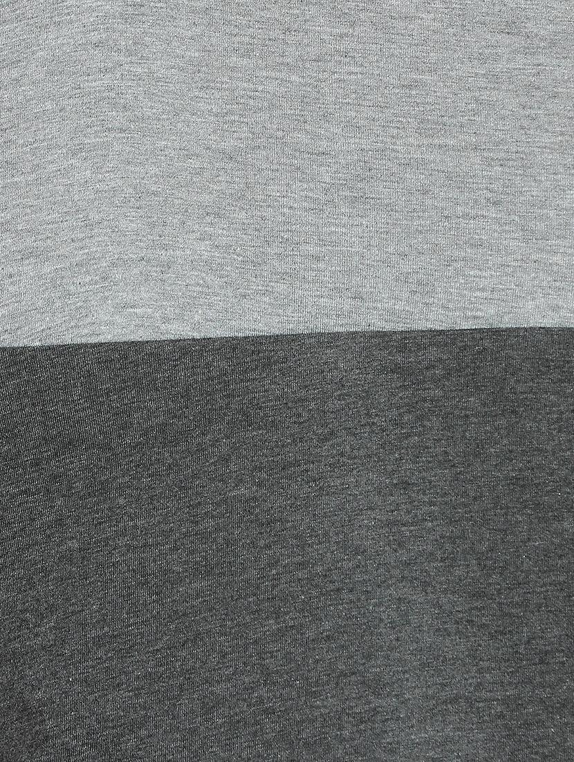 grey color block vest - 17136881 - Zoom Image - 5