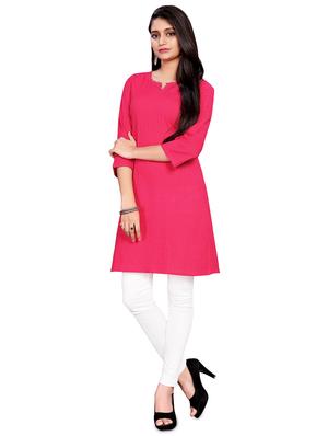 solid straight kurti - 17137321 - Standard Image - 4