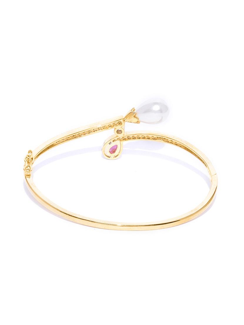 pink metal beaded bracelet - 17137448 - Zoom Image - 2