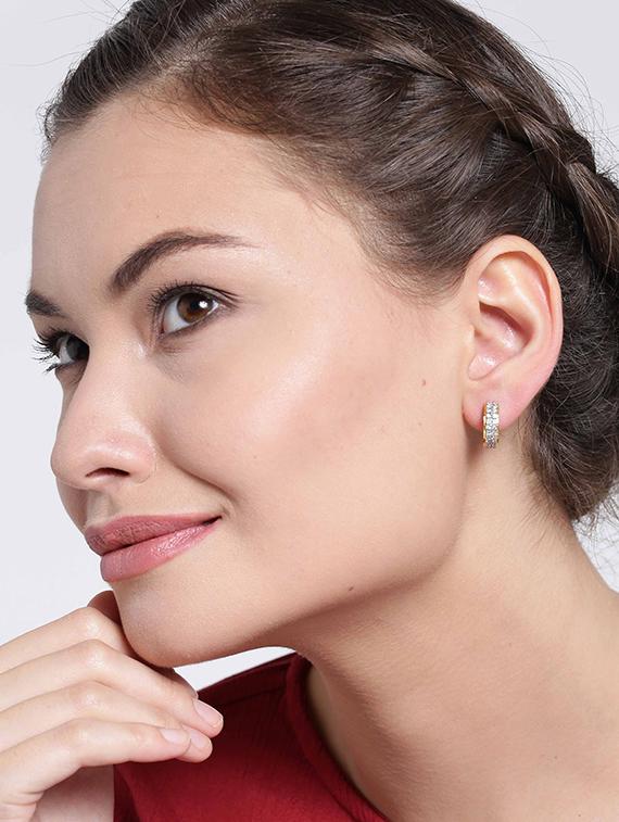 gold metal balli earring - 17137466 - Zoom Image - 3