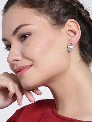 gold metal other earring - 17137478 - Standard Image - 3