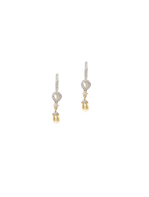 white metal drop earring - 17137507 - Very Small Image - 1