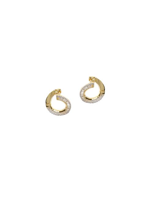 gold metal studs earring - 17137515 - Very Small Image - 1