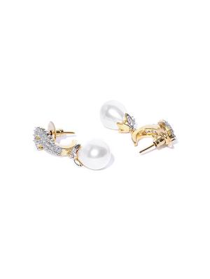 silver metal drop earring - 17137543 - Standard Image - 2