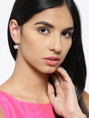 gold metal drop earring - 17137548 - Standard Image - 3