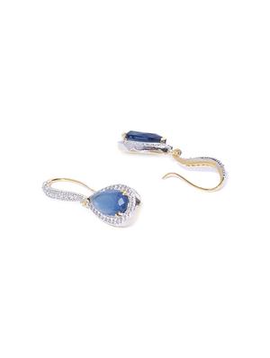 gold metal drop earring - 17137550 - Standard Image - 2