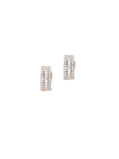 gold metal studs earring - 17137552 - Standard Image - 1