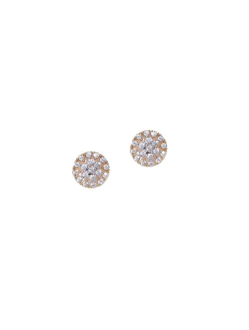 gold metal studs earring - 17137555 - Standard Image - 1