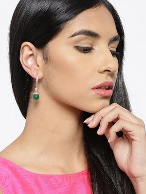 gold metal drop earring - 17137559 - Standard Image - 3