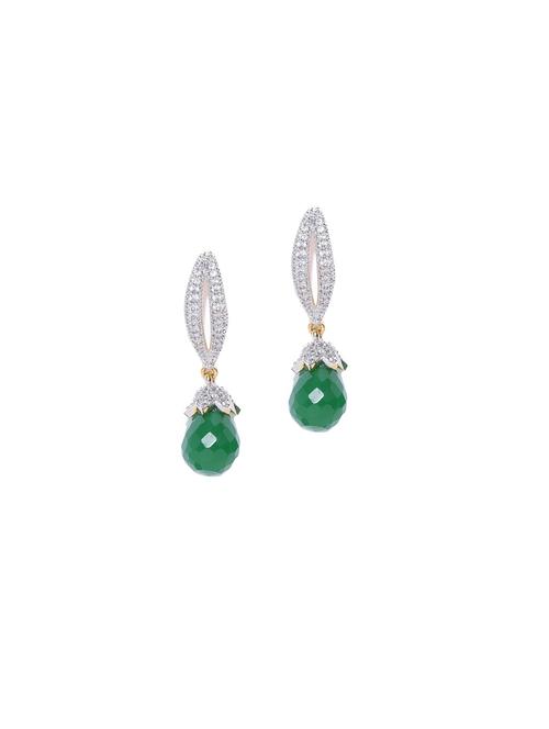 gold metal drop earring - 17137560 - Standard Image - 1