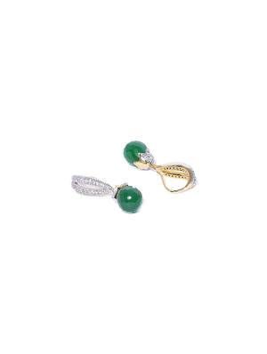 gold metal drop earring - 17137560 - Standard Image - 2