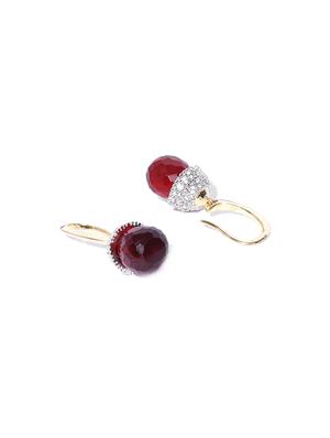 red metal drop earring - 17137562 - Standard Image - 2