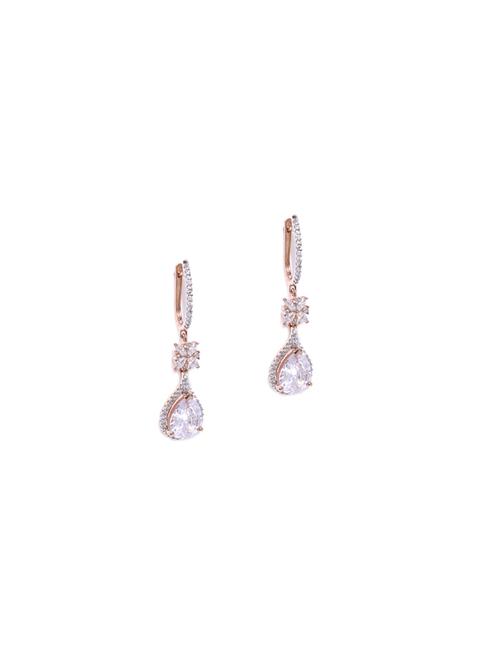 gold metal drop earring - 17137571 - Standard Image - 1