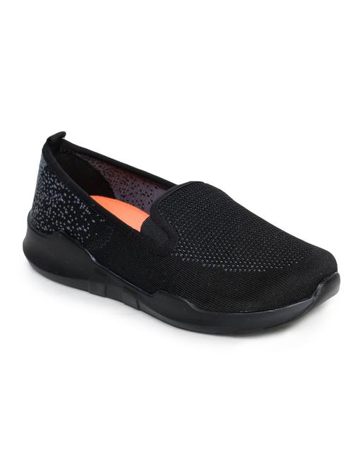 black slip on casual shoes - 17137607 - Standard Image - 1