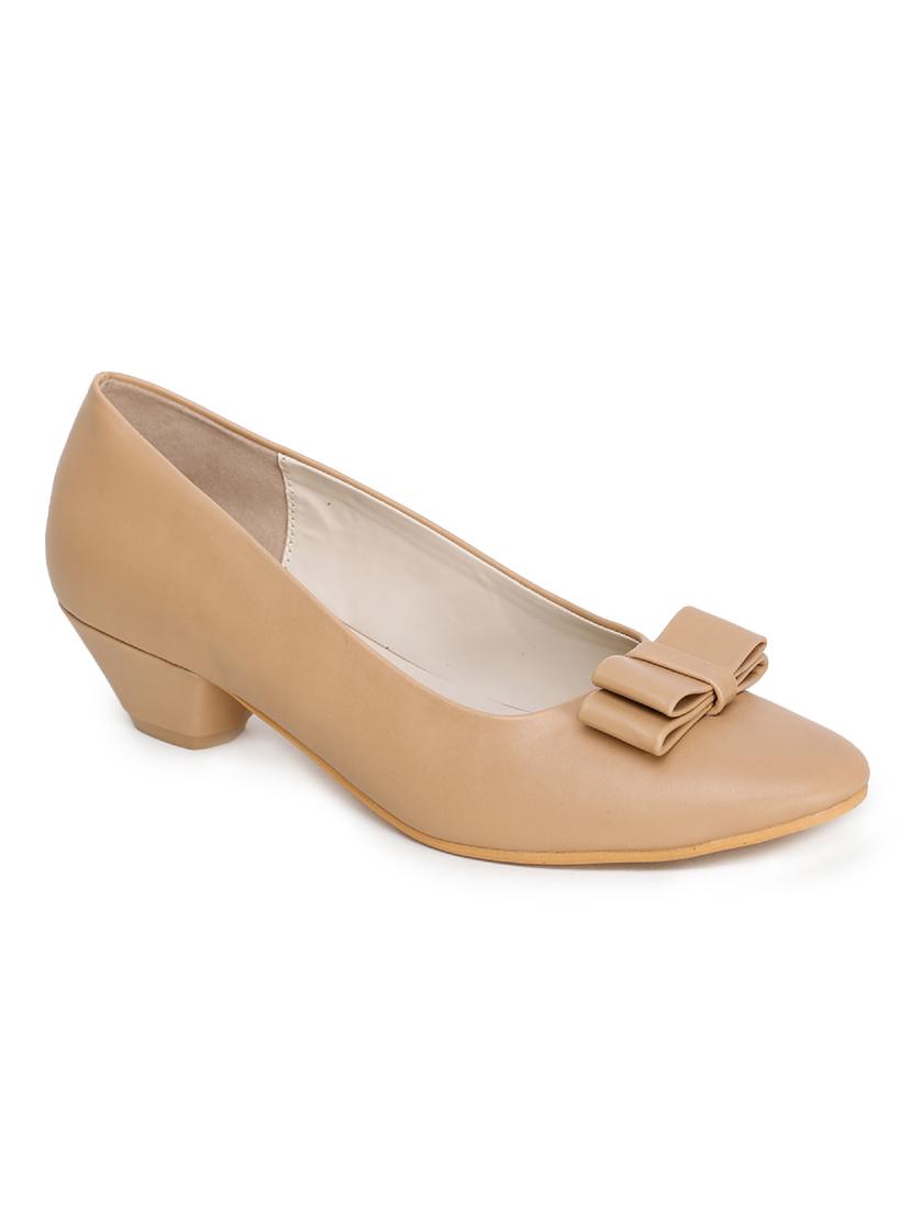 tan slip on pumps - 17137616 - Zoom Image - 1