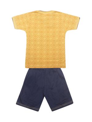yellow cotton shorts set - 17137682 - Standard Image - 2