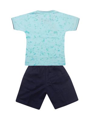 blue cotton shorts set - 17137686 - Standard Image - 2
