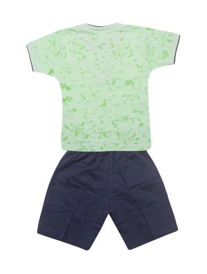 green cotton shorts set - 17137688 - Standard Image - 2