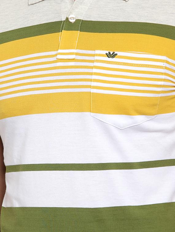 olive green striped t-shirt - 17138352 - Zoom Image - 5