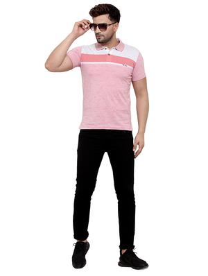 pink printed polo t-shirt - 17138369 - Standard Image - 4
