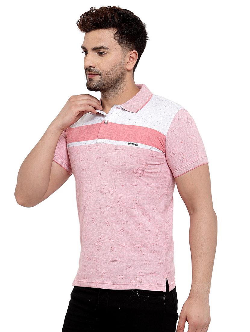 pink printed polo t-shirt - 17138369 - Zoom Image - 2