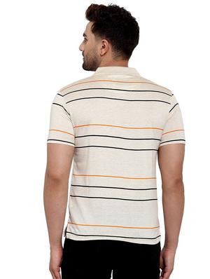 beige striped t-shirt - 17138370 - Standard Image - 3