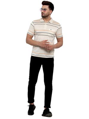 beige striped t-shirt - 17138370 - Standard Image - 4