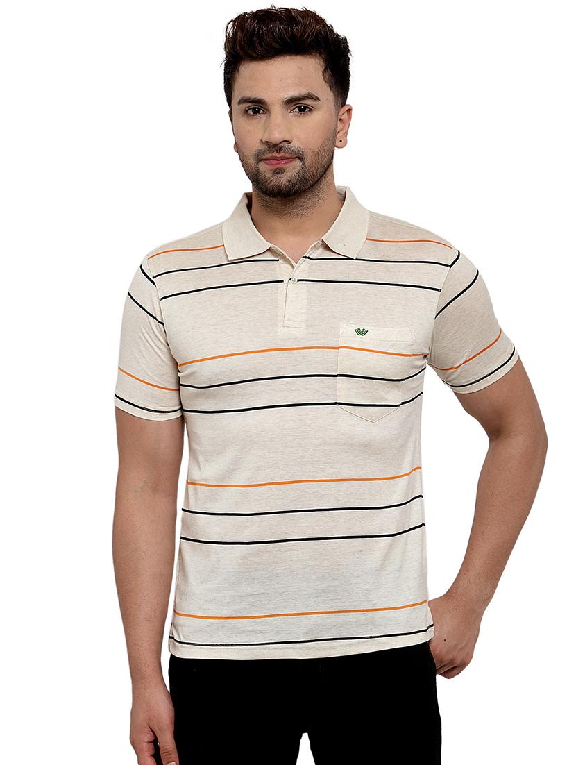 beige striped t-shirt - 17138370 - Zoom Image - 1