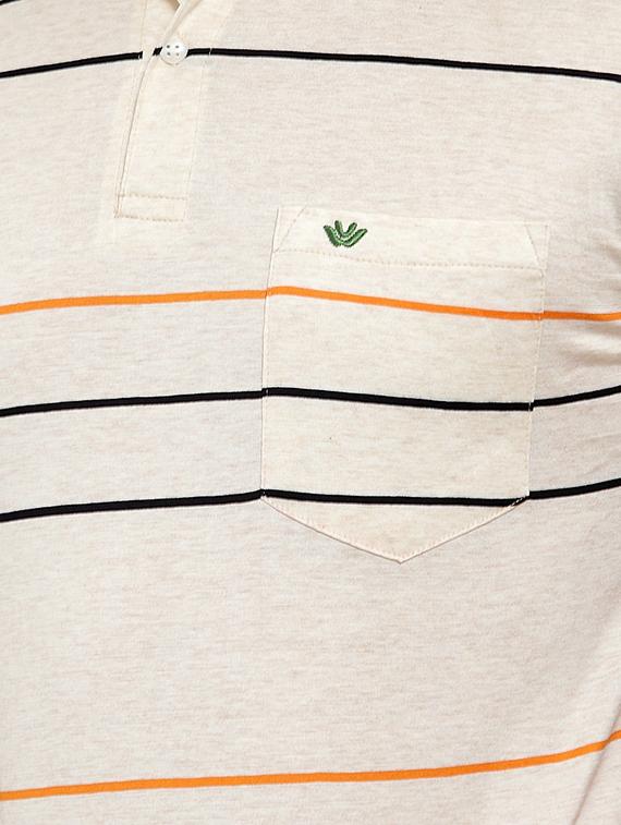 beige striped t-shirt - 17138370 - Zoom Image - 5