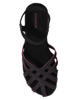 black back strap sandals - 17138481 - Standard Image - 3