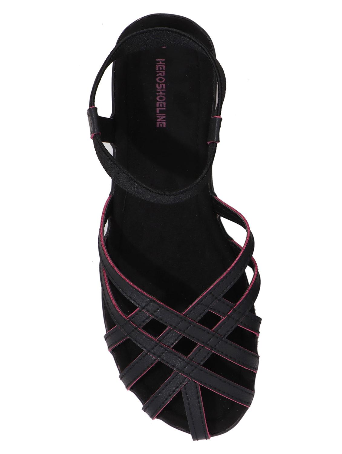 black back strap sandals - 17138481 - Zoom Image - 3