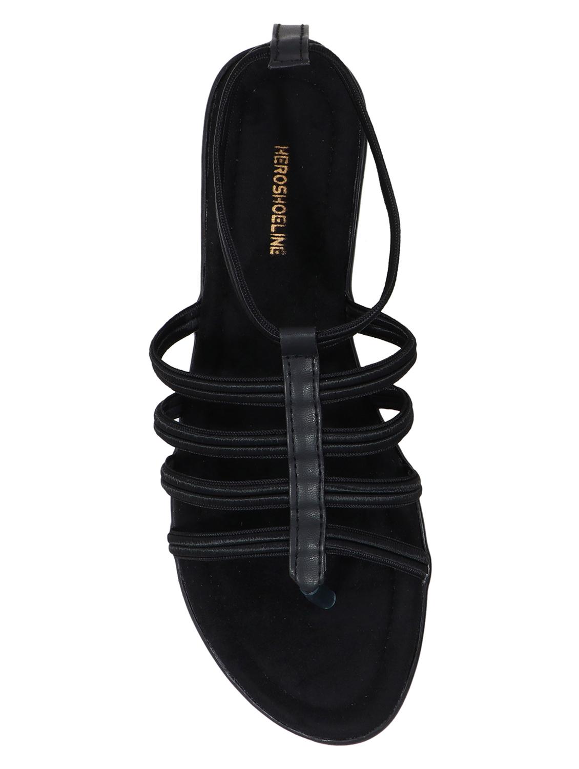 black back strap sandals - 17138488 - Zoom Image - 3