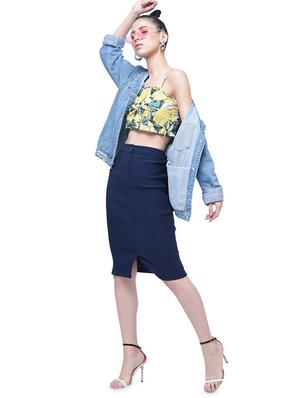 high rise pencil skirt - 17138755 - Standard Image - 3