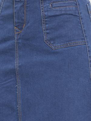 frayed hem denim skirt - 17138779 - Standard Image - 5