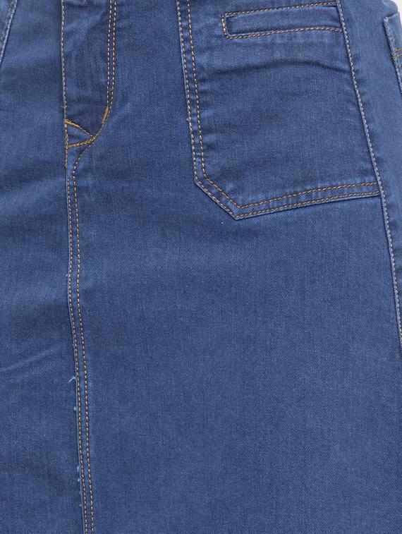 frayed hem denim skirt - 17138779 - Zoom Image - 5