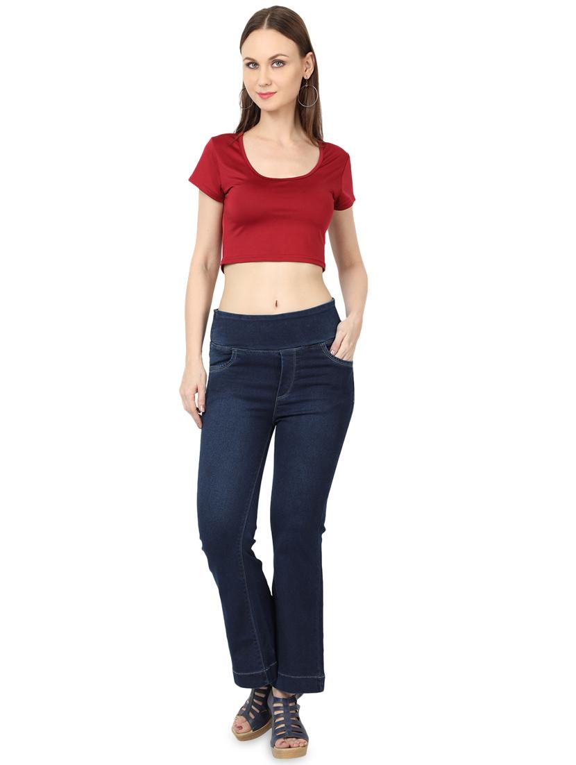 mid rise wide leg jeans - 17138789 - Zoom Image - 4