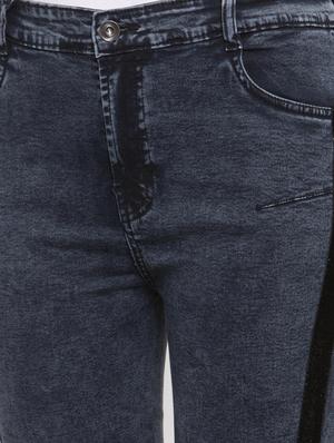 side tape slim fit jeans - 17138796 - Standard Image - 5