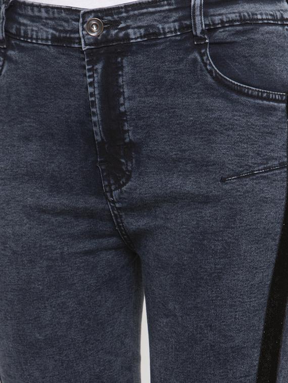 side tape slim fit jeans - 17138796 - Zoom Image - 5