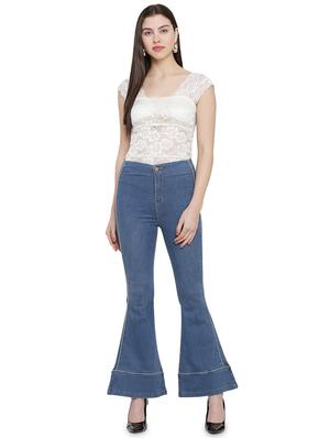 high rise wide leg jeans - 17138797 - Standard Image - 4