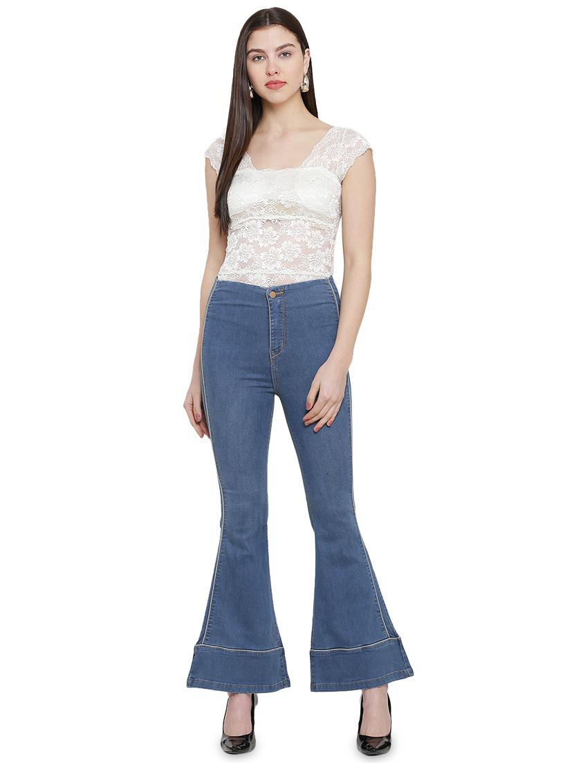 high rise wide leg jeans - 17138797 - Zoom Image - 4