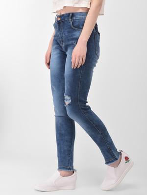 high rise stone washed jeans - 17138799 - Standard Image - 2