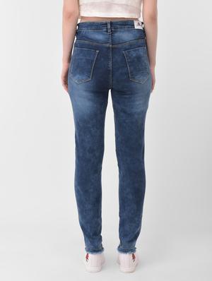 high rise stone washed jeans - 17138799 - Standard Image - 3