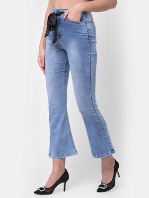 drawstring waist wide leg jeans - 17138803 - Standard Image - 2